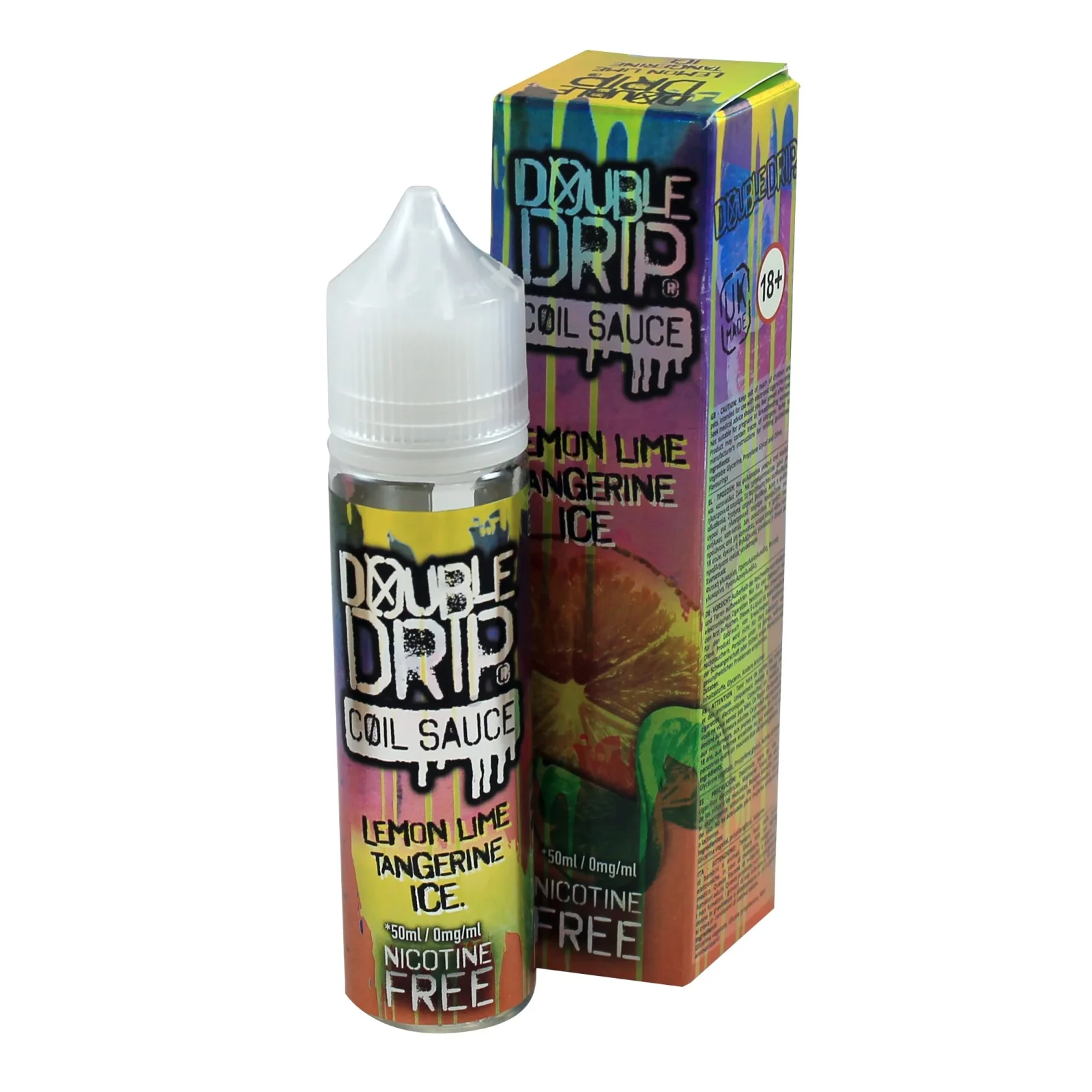 Double Drip Lemon Lime Tangerine Ice 50ml Shortfill (Dated 10/2021)