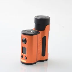 Authentic MECHVAPE Paramour V2 100W VW SBS Box Mod - Black Orange, VW 5~100W, 1 x 18650 / 21700