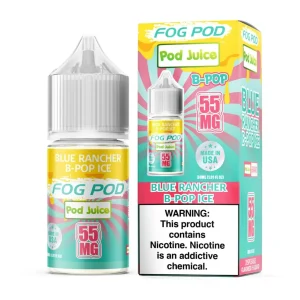 Fog Pod X Pod Juice Blue Rancher B -POP Ice Salt 30ml E-Juice