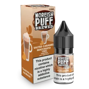 Moreish Puff Brewed Salted Caramel Macchiato 10ml Nic Salt