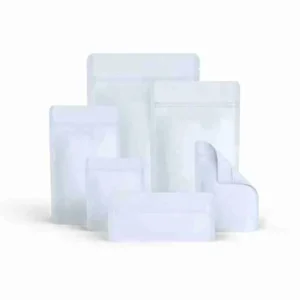 Smell Proof Mylar Bags – Solid White