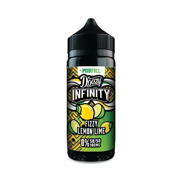 Doozy Vape Infinity 70/30 Fizzy Lemon Lime 0mg 100ml Shortfill