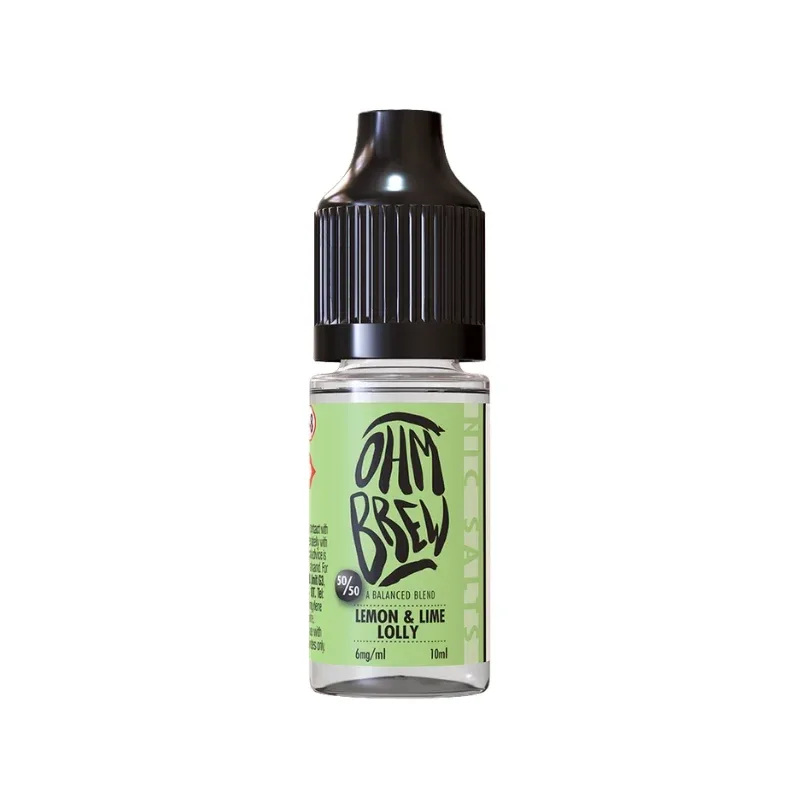 Ohm Brew Balanced Blends Lemon & Lime Lolly 10ml Nic Salt E-liquid