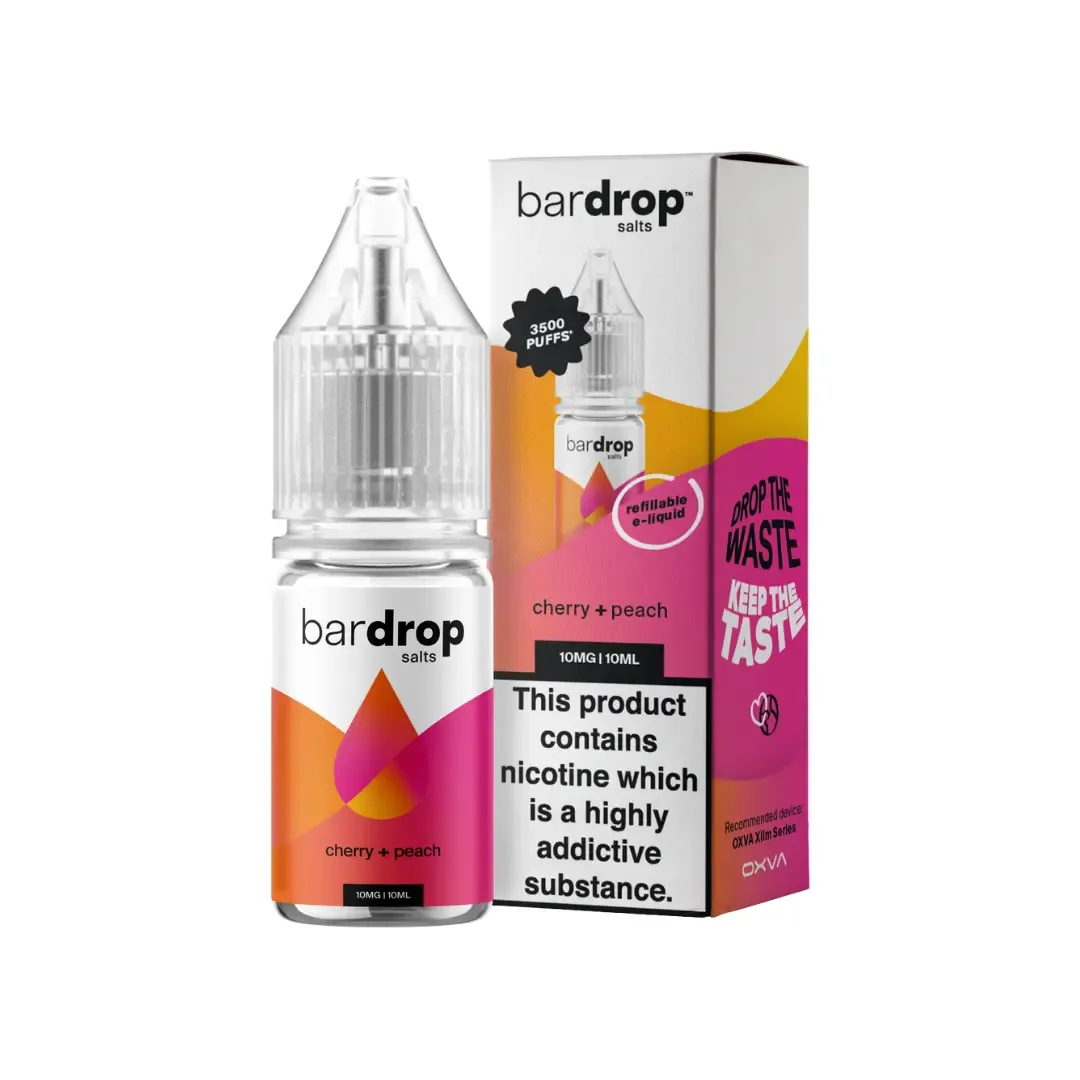 Bar Drop Cherry Peach 10ml Nic Salt E-liquid