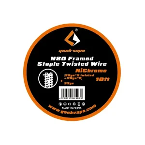 Geek Vape N80 Framed Staple Twisted Wire (26ga*2 twisted+26ga*2)+32ga