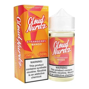 Cloud Nurdz Strawberry Mango Synthetic Nicotine 100ml E-Juice