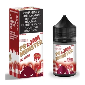 Jam Monster PB & Jam Strawberry Salt Nicotine 30mL