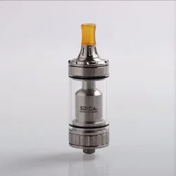 RekaVape Spica Pro Style MTL RTA Rebuildable Tank Atomizer Full Kit - Silver, 316 Stainless Steel, 3ml / 4ml, 22mm Diameter