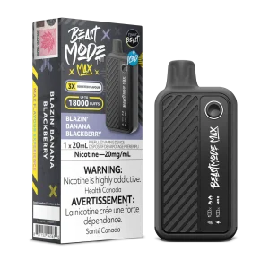 Blazin’ Banana Blackberry Iced Flavour Beast Mode Max – Disposable Vape