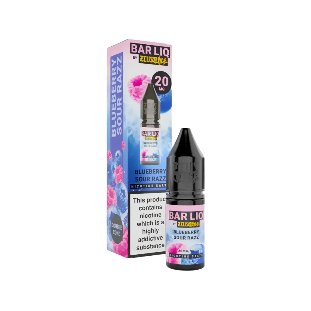 Zeus Juice Bar Liq Blueberry Sour Razz 10ml Nic Salt