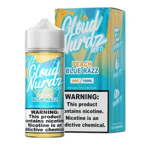 Peach Blue Razz Iced by Cloud Nurdz 100ml