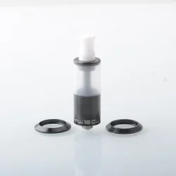 YFTK Dvarw 16 CL Style RTA Atomizer - Black, 3ml, 3 x 0.8mm, 0.8mm, 1.0mm, 2 x 0.8mm, 2 x 1.0mm, 2 x 1.2mm, 16mm Diameter