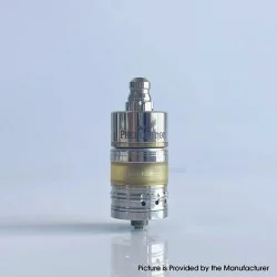 RekaVape Menelaus Polish Style RTA Rebuildable Atomizer - Silver, 316SS + PEI, 4.0ml, 22mm Diameter
