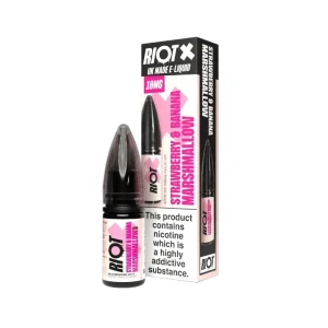 Riot X Strawberry & Banana Marshmallow Nic Salt 10ml