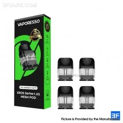 [Ships from Bonded Warehouse] Authentic Vaporesso Xros Series Corex 3.0 Pod Cartridge for Xros 5 / 5 Mini - 2ml, 1.2ohm (4 PCS)