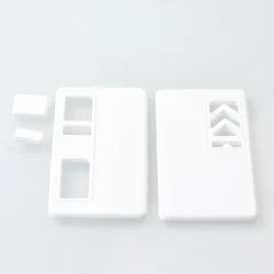 Authentic MK MODS Replacement Front + Back Cover Panel Plate for dotMod dotAIO V3 Kit - White, Acrylic (2 PCS)