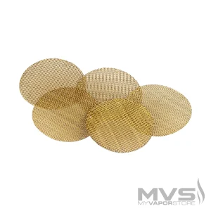 Brass Pipe Screens for Dry Herb Pipes - Pack of 5