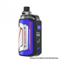 [Ships from Bonded Warehouse] Authentic GeekVape Aegis Hero 5 50W Pod Mod Kit - Recing Blue, VW 5~50W, 2000mAh, 6.5ml, 0.2ohm