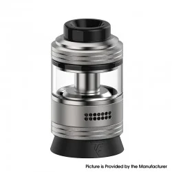 Authentic Thunder Cloud ThunderCloud x Coilturd AN Rebuildable Tank Atomizer RTA - Silver, 3.5ml / 4.5ml, 25mm Diameter