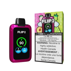 Peach Ice and White Grape Ice Flip 2 – Disposable Vape