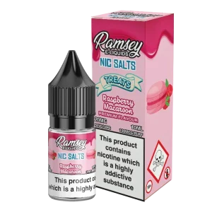 Ramsey E-Liquids Treats Raspberry Macaroon 10ml Nic Salt
