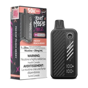 Packin’ Peach Berry Flavour Beast Mode Max 2 – Disposable Vape
