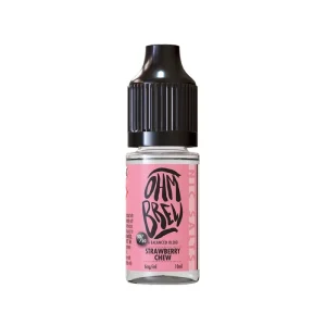 Ohm Brew Balanced Blends Strawberry Chew 10ml Nic Salt E-liquid