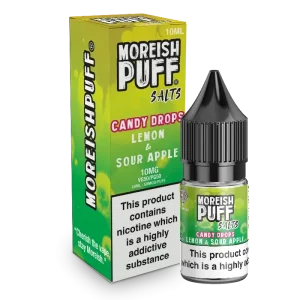Moreish Puff Candy Drops Lemon & Sour Apple 10ml Nic Salt