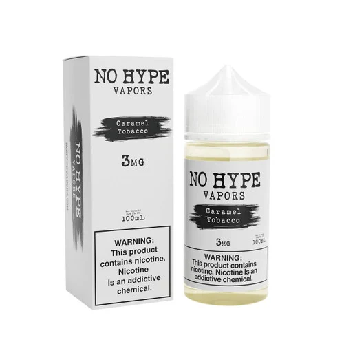 No Hype Vapors Caramel Tobacco 100ml E-Juice - Image 2