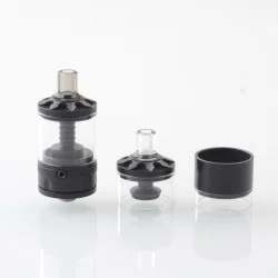Authentic Long Lucifer RTA Rebuildable Tank Atomizer - Black, 2.0ml / 4.0ml, 2mm Diameter