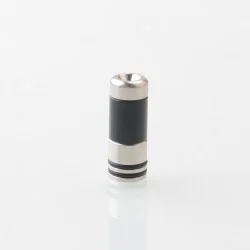 Taifun Boreas Pro Style 510 Drip Tip - Black, Stainless Steel + POM, for MTL Vaping