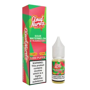 Cloud Nurdz Sour Watermelon Strawberry 10ml Nic Salt