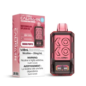Watermelon Splash Ice NVZN Caliburn Bar 18K – Disposable Vape