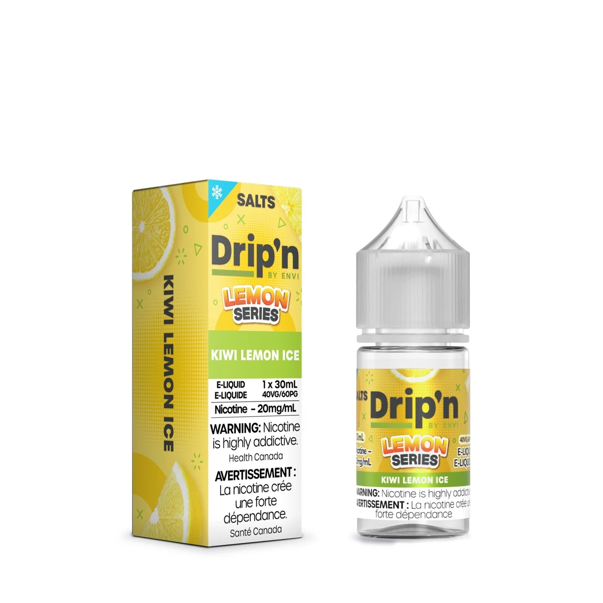 Kiwi Lemon Ice SALT – Drip’n by Envi Lemon Series E-Liquid