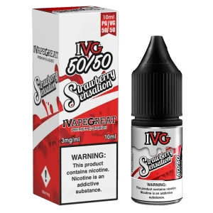 Strawberry Sensation IVG 50/50 E-Liquid (Past Dated)