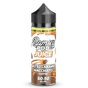 Ramsey Pod Juice Salted Caramel Macchiato 100ml Shortfill