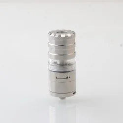 YFTK V3 Style RTA Rebuildable Tank Atomizer - Silver, 4.8ml, MTL / DL, 23mm