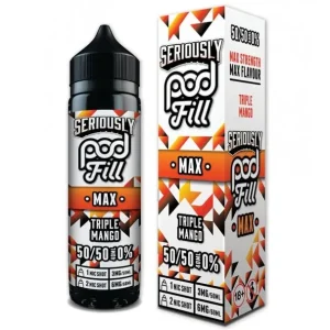 Seriously Pod Fill Max Triple Mango 40ml Shortfill