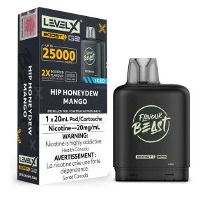 Hip Honeydew Mango Iced Flavour Beast Boost G2 – Level X Pod