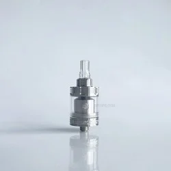 RekaVape Four One Five 415V2 415 V2 Style Short MTL RTA Atomizer - Silver, 316SS + PC, 22mm, Diameter