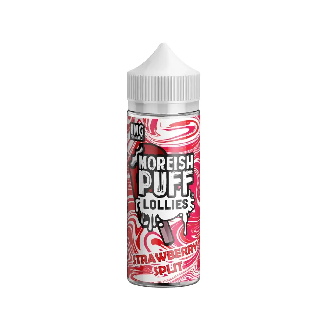 Moreish Puff Lollies Strawberry Split 100ml Shortfill