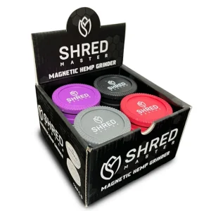 Shred Master Hemp Grinder 2 Piece -(12COUNT) Magnetic