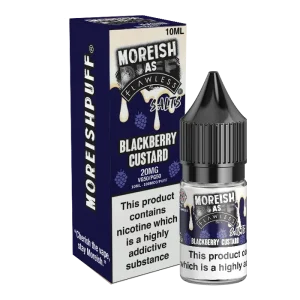 Moreish As Flawless Blackberry Custard 10ml Nic Salt