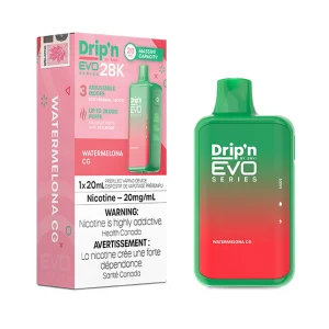 Watermelon CG Drip’n by Envi EVO Series 28K – Disposable Vape