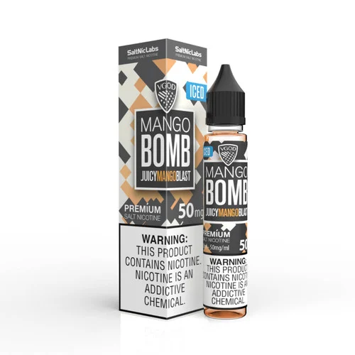 VGOD Iced Mango Bomb SaltNic 30ml Salt E-Juice - Image 2