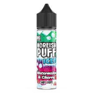 Moreish Puff Iced Watermelon & Cherry Candy Drops 50ml Shortfill