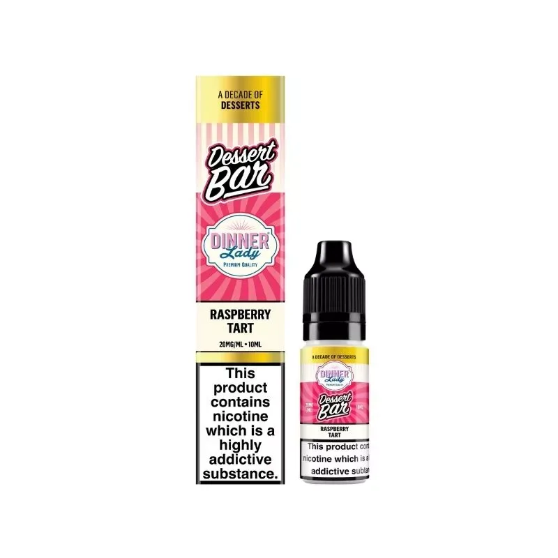 Dinner Lady Dessert Raspberry Tart Bar Salt 10ml