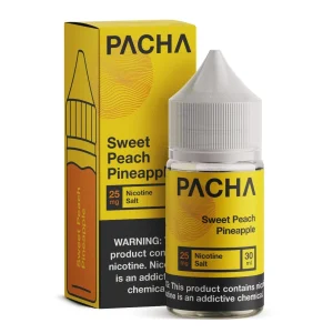 Pacha Salts Sweet Peach Pineapple Synthetic Nicotine E-Juice 30ml