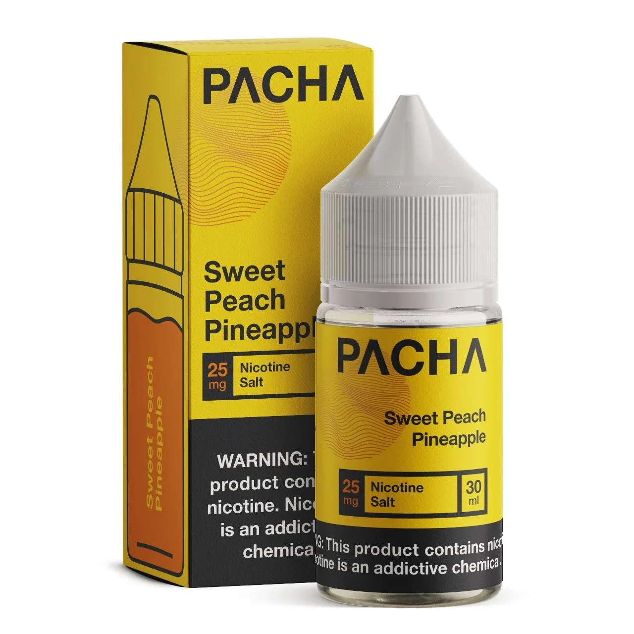 Pacha Salts Sweet Peach Pineapple Synthetic Nicotine E-Juice 30ml