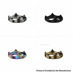 Authentic Thunder Cloud X Monarchy iDot RBA Replacement Decorative Crown 4 In 1 Kit - Black + Rainbow + Gold + Chrome Plated